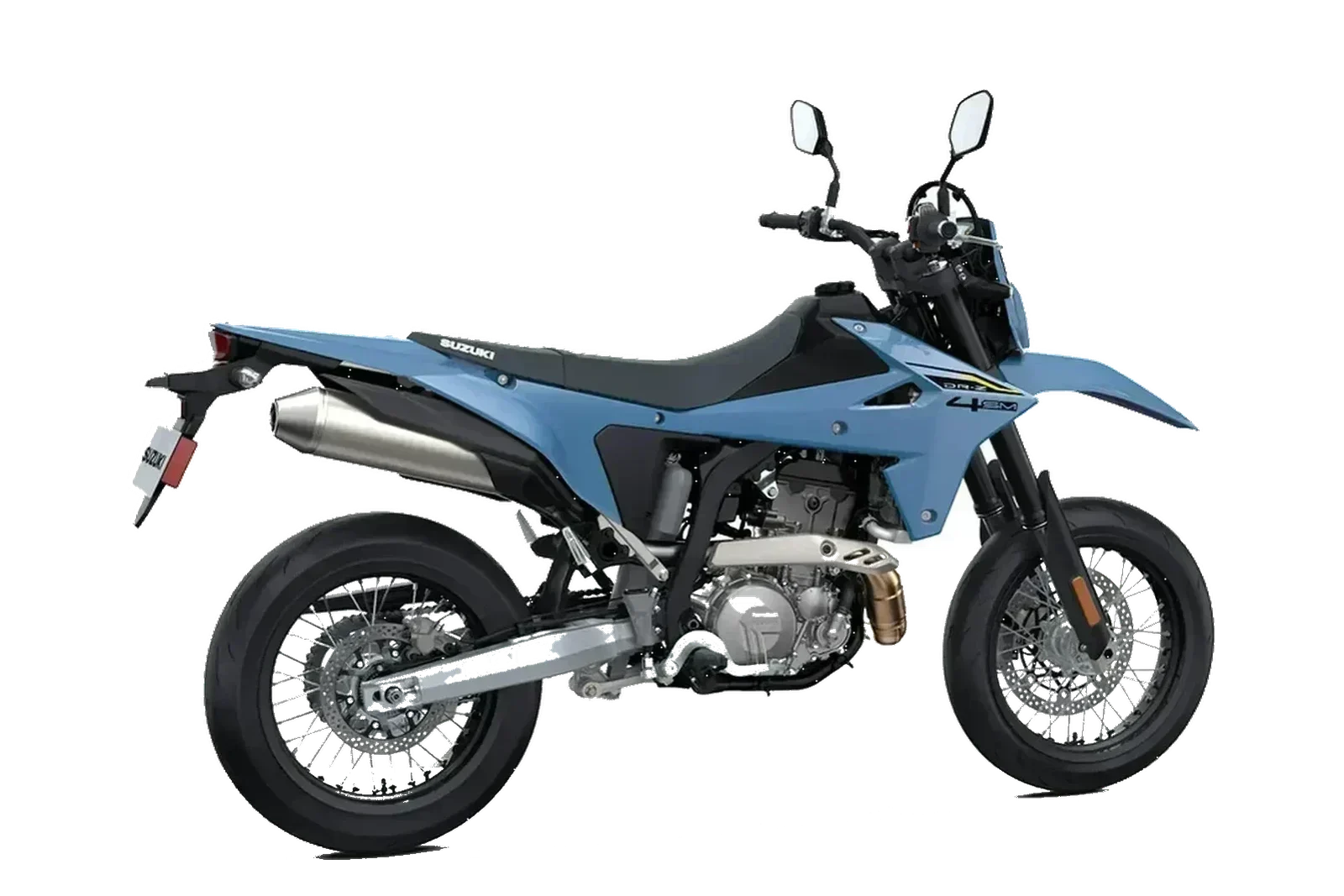 Suzuki DR-Z4SM Blu, lato destro