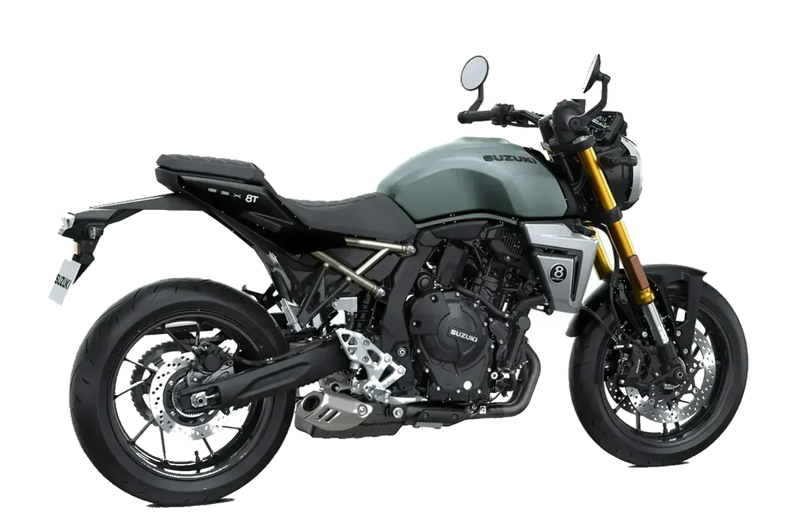 Suzuki GSX-8T Giallo, lato destro