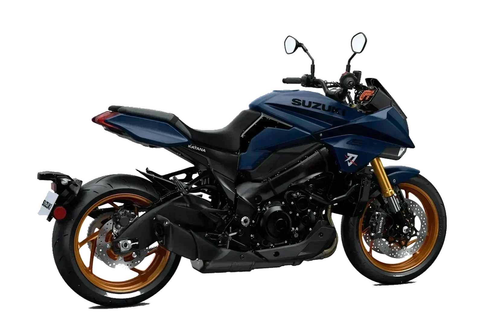 Suzuki KATANA Blu, lato destro